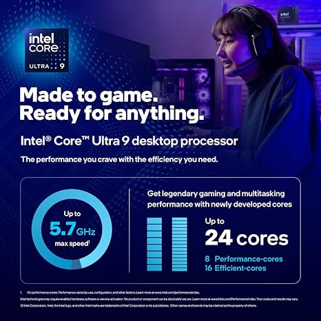 Intel Core Ultra 9 285K Tetracosa-core [24 Core] 3.70 GHz Processor - OEM Pack - Box